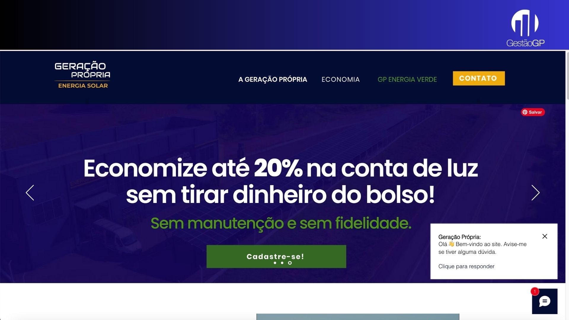 Site Geração Própria